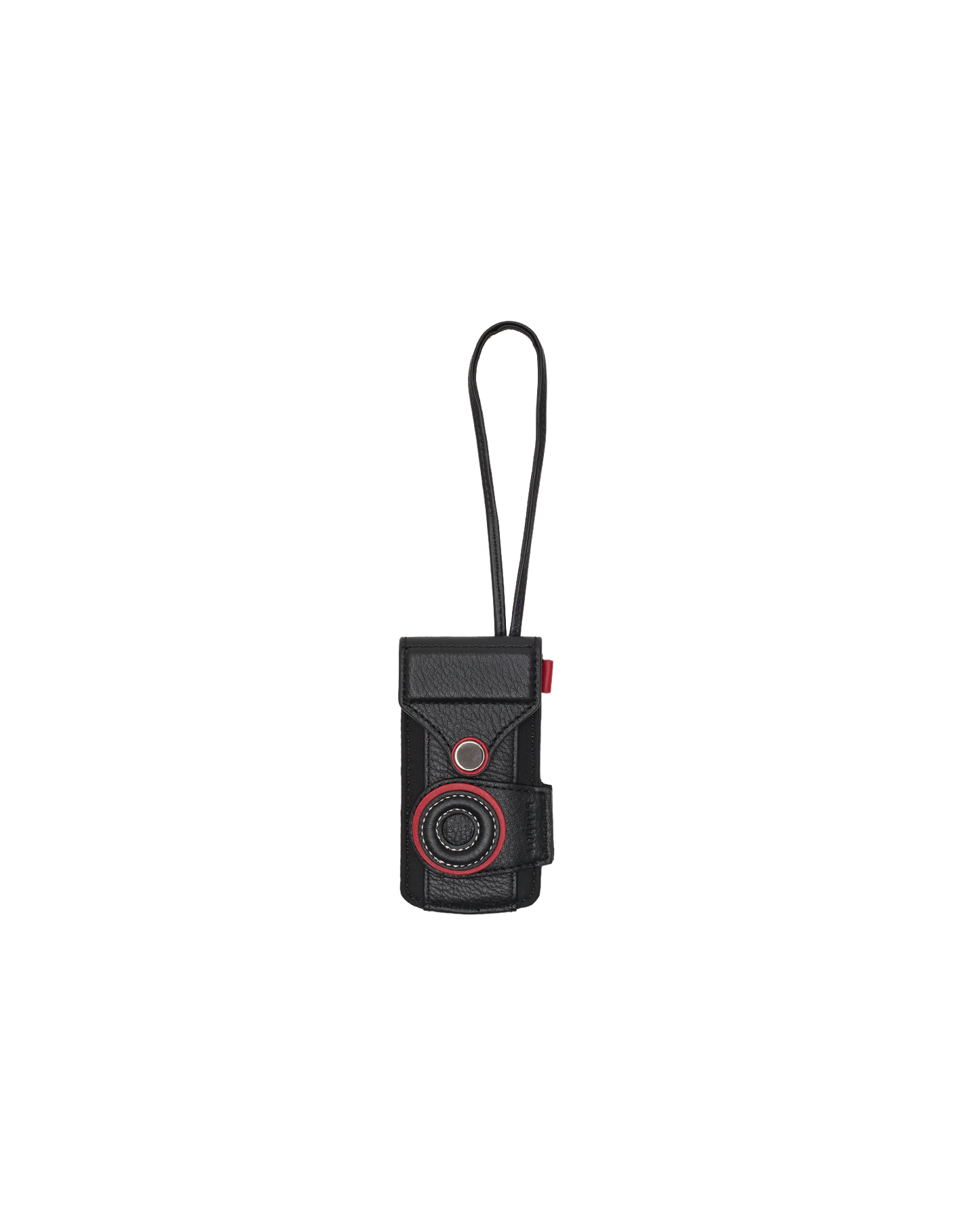 Camera-Luggage-Tag-Black-Nylon-GM-Front-View