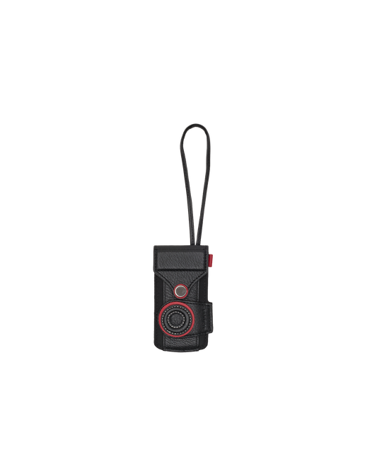 Camera-Luggage-Tag-Black-Nylon-GM-Front-View