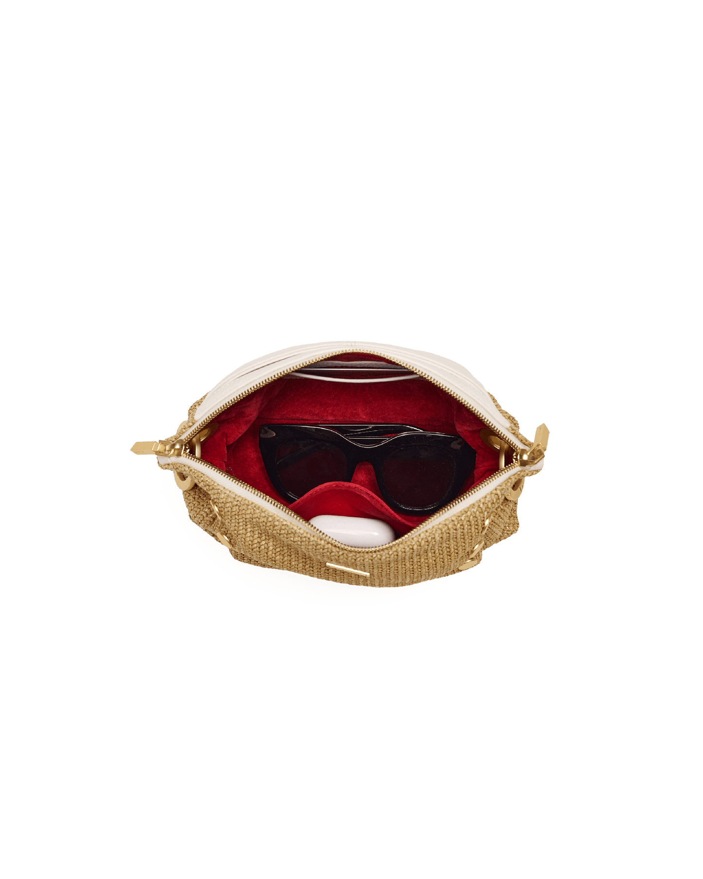 Daniel-Crossbody-Clutch-Sml-Calla-Lily-White-Raffia-BG-Inside-View