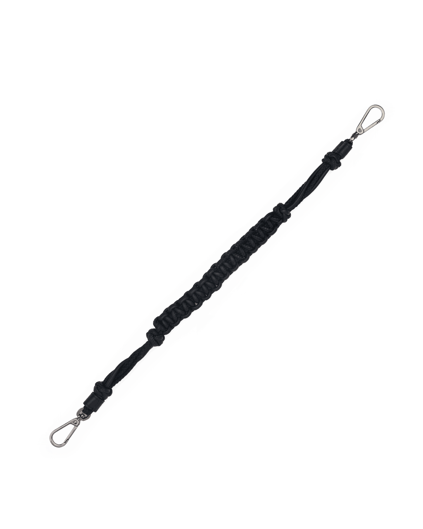 Knotted Short Strap | Noir Smooth/Gunmetal