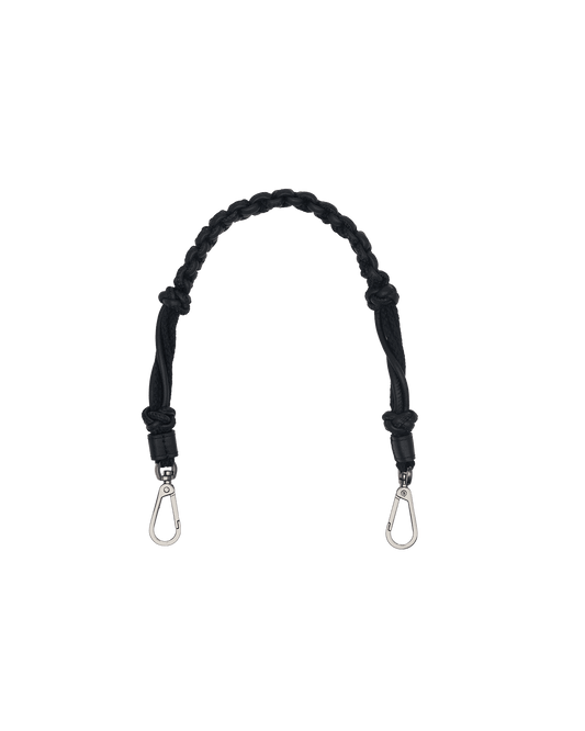 Knotted Short Strap | Noir Smooth/Gunmetal