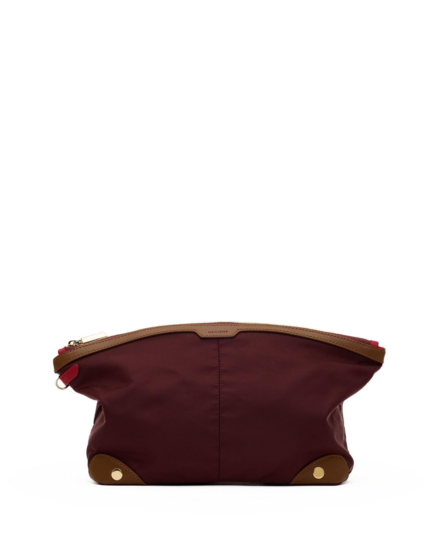 Nicky-Travel-Pouch-Lrg-Wine-Nylon-G-Front-View