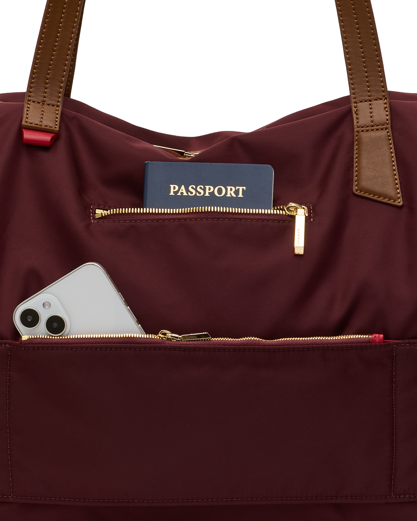 Ivy-Weekender-Wine-Nylon-G-Back-View-Detail