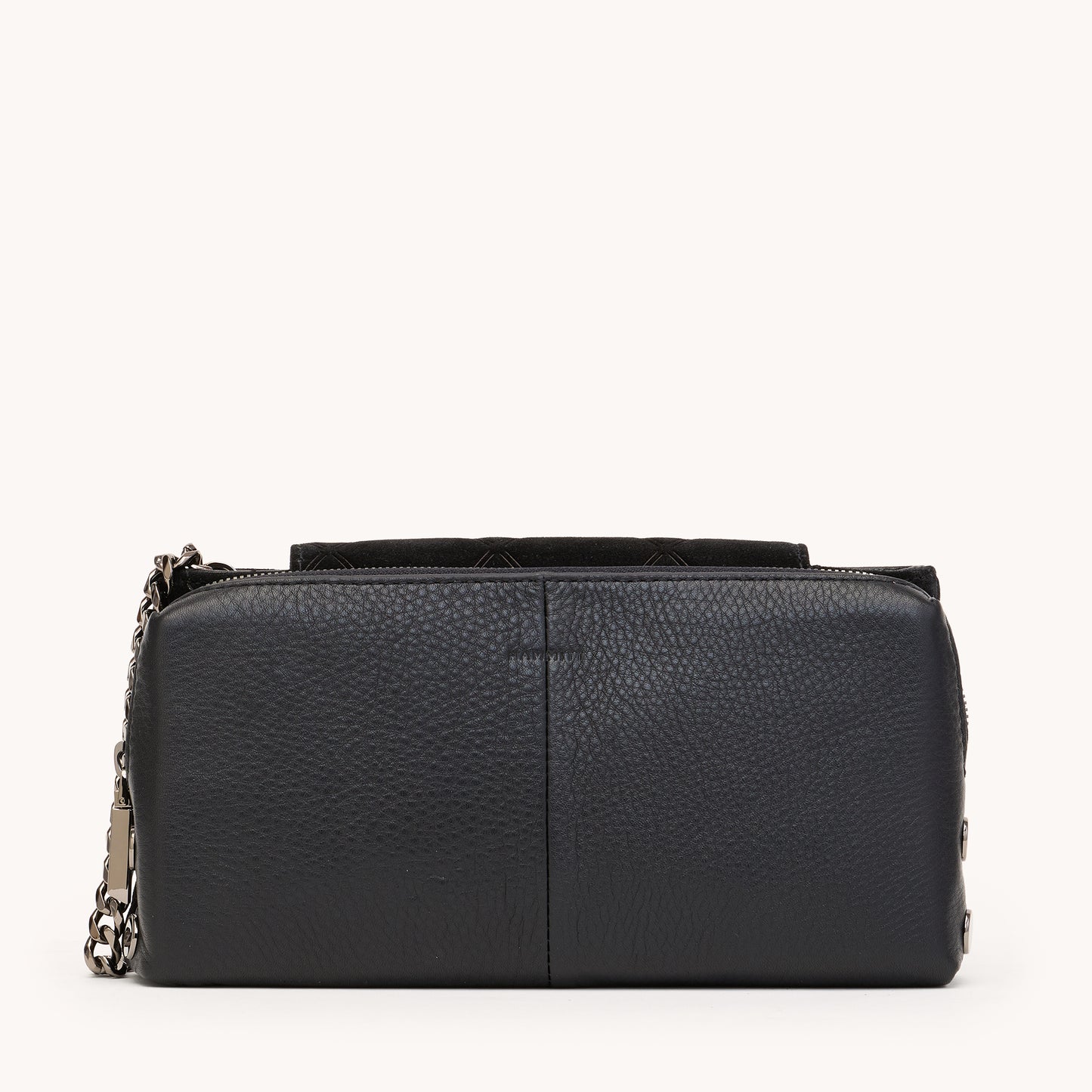 Charlotte-Sml-Noir-Diamond-Suede-GM-Detail-View-1