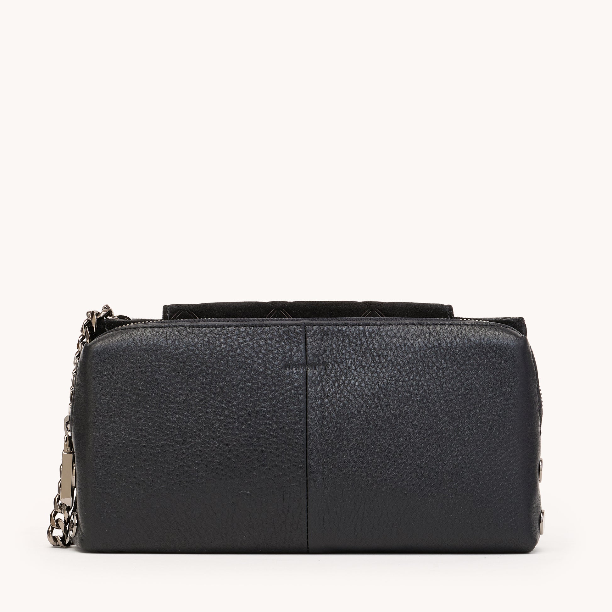 Charlotte-Sml-Noir-Diamond-Suede-GM-Detail-View-1