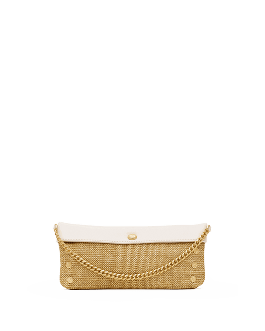 Invitation-Clutch-Calla-Lily-White-Raffia-BGH-Front-View