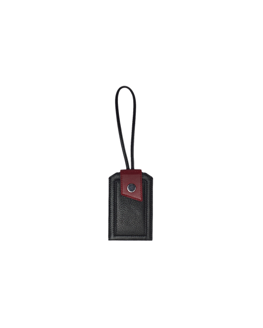 Larkspur-Luggage-Tag-Black-Front-View