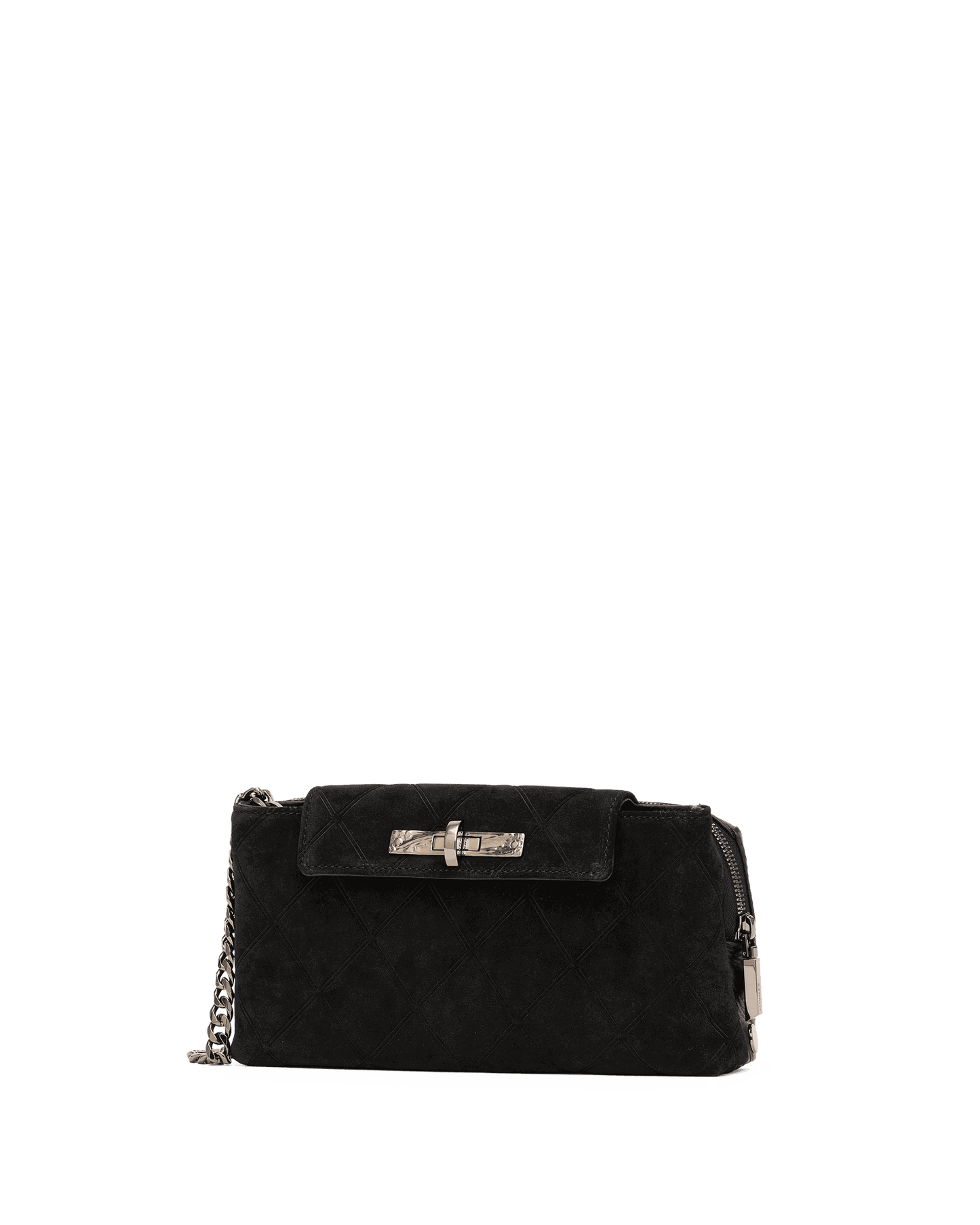 Charlotte-Sml-Noir-Diamond-Suede-GM-Front-View-2