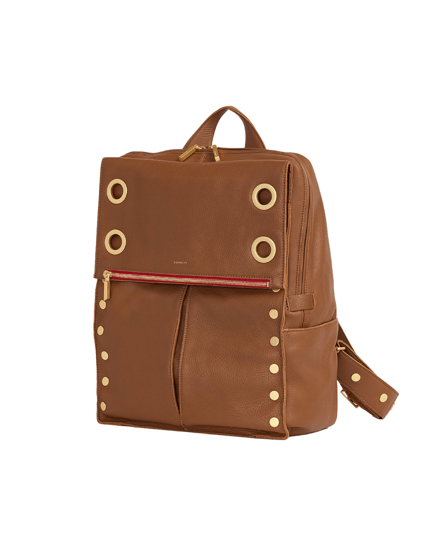 Montana-Backpack-XL-Mahogany-Pebble-BG-Red-Zip-Front-View