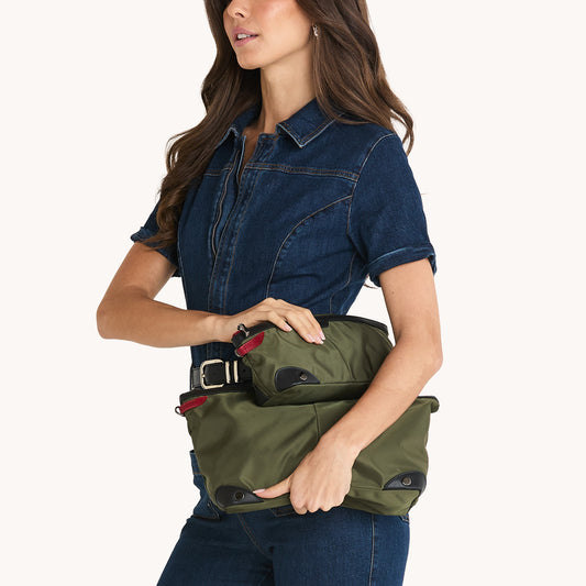 Nicky-Travel-Pouch-Short-Jade-Nylon-GM-Model-View