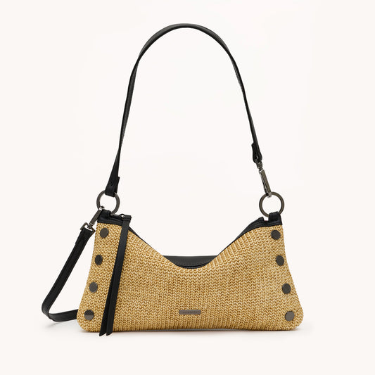 Kyle-Noir-Smooth-Raffia-GM-Front-View