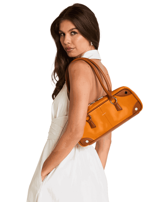 Meredith-Sml-Tailored-Tangerine-S-Model-View
