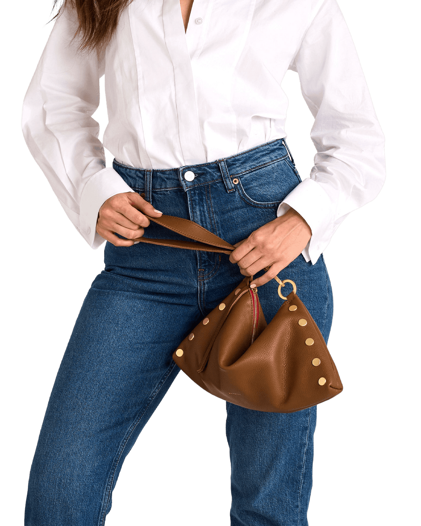 Kyle-Med-Mahogany-Pebble-BG-Red-Zip-Model-View-4
