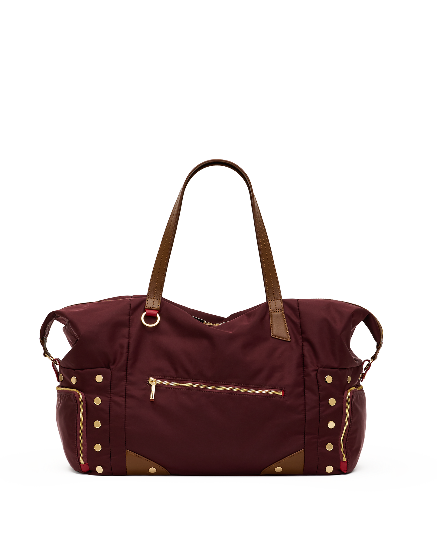 Ivy-Weekender-Wine-Nylon-G-Front-View