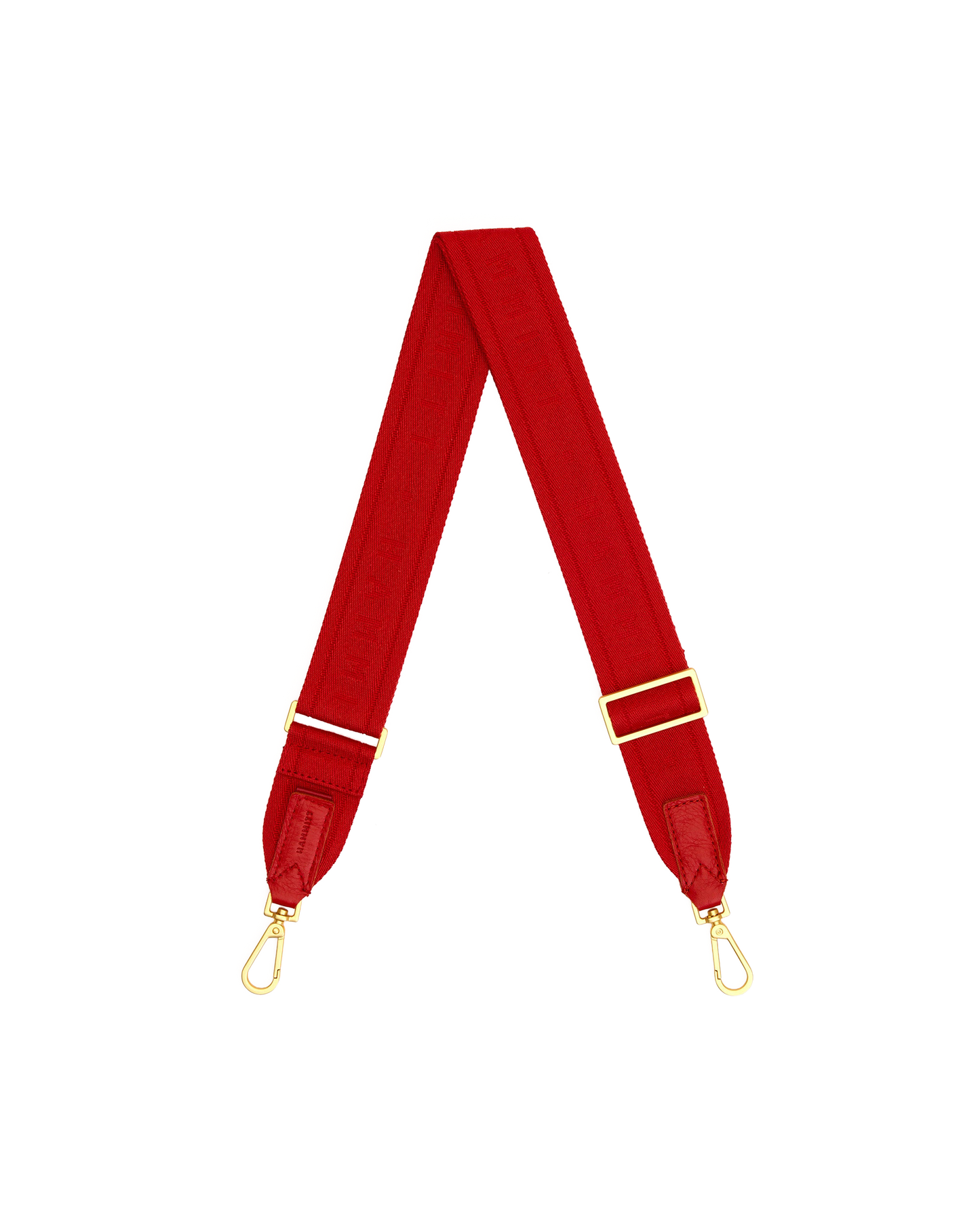 Webbing Crossbody Strap-Harissa Red-BG-Back-View