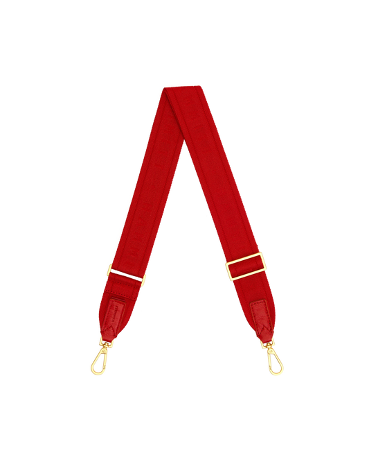 Webbing Crossbody Strap-Harissa Red-BG-Back-View