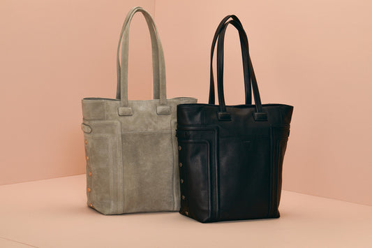 Leather Tote Bag for Work and Travel