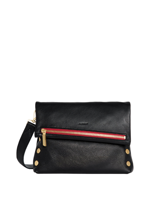 VIP | Black/Brushed Gold Red Zip | Med