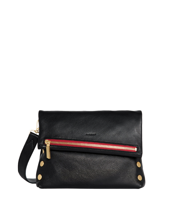 VIP | Black/Brushed Gold Red Zip | Med