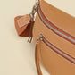Charles Crossbody | Oak Edge/Brushed Silver | Lrg