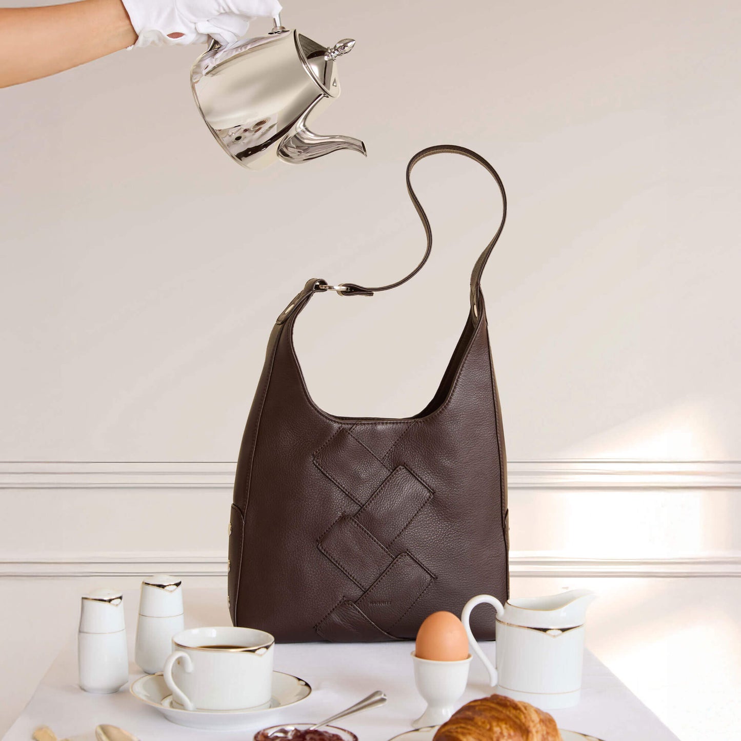 Tim | Espresso Pebble Weave/Silver | Med