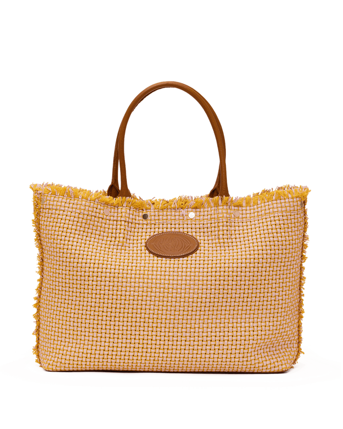 Olympia Tote | Pink Lemonade/Gold