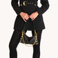 Kyle | Black/Brushed Gold Red Zip | Sml