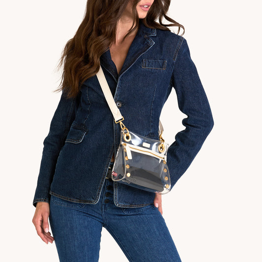 Tony Clear | Calla Lily White/Brushed Gold | Sml