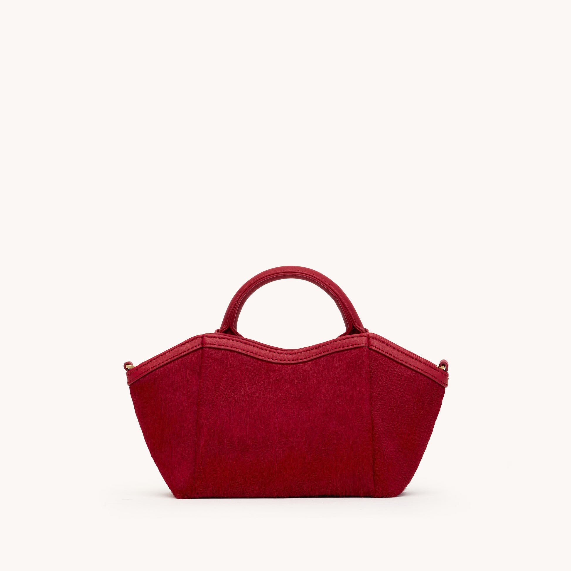 Paul-Ruby-Calf-Hair-Brushed-Gold-Mini-Back-View