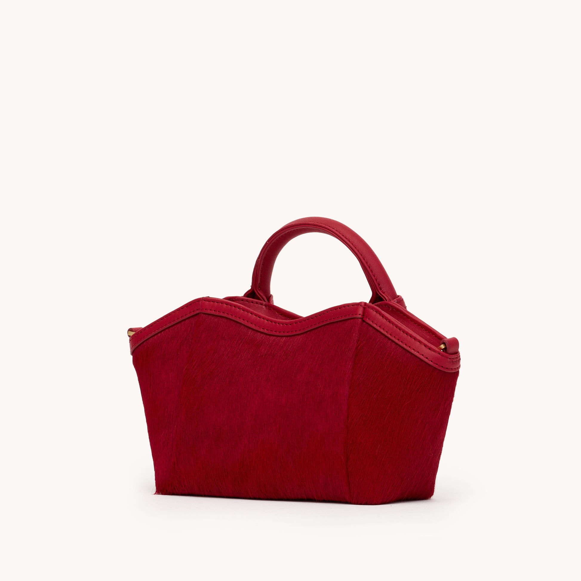 Paul-Ruby-Calf-Hair-Brushed-Gold-Mini-Back-Side-View