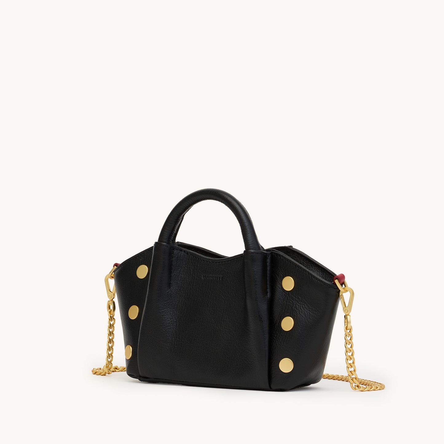 Paul | Black Press/Brushed Gold Red Zip | Mini