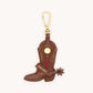 Lauri Boot Charm | Chocolate Diamond Pebble/Antique Gold