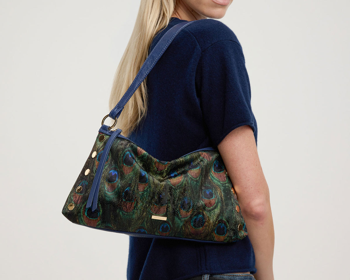 Kyle Med Peacock Jacquard