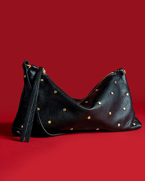 Kyle Sml Starlight Black with brushed gold mini rivets