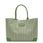 Olympia Tote | Pickle Stripe/Gold