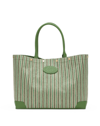 Olympia Tote | Pickle Stripe/Gold