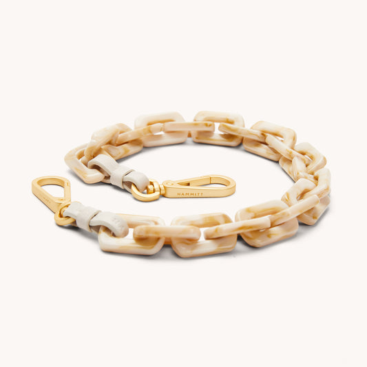 Latte Shoulder Strap | Calla Lily White/Brushed Gold