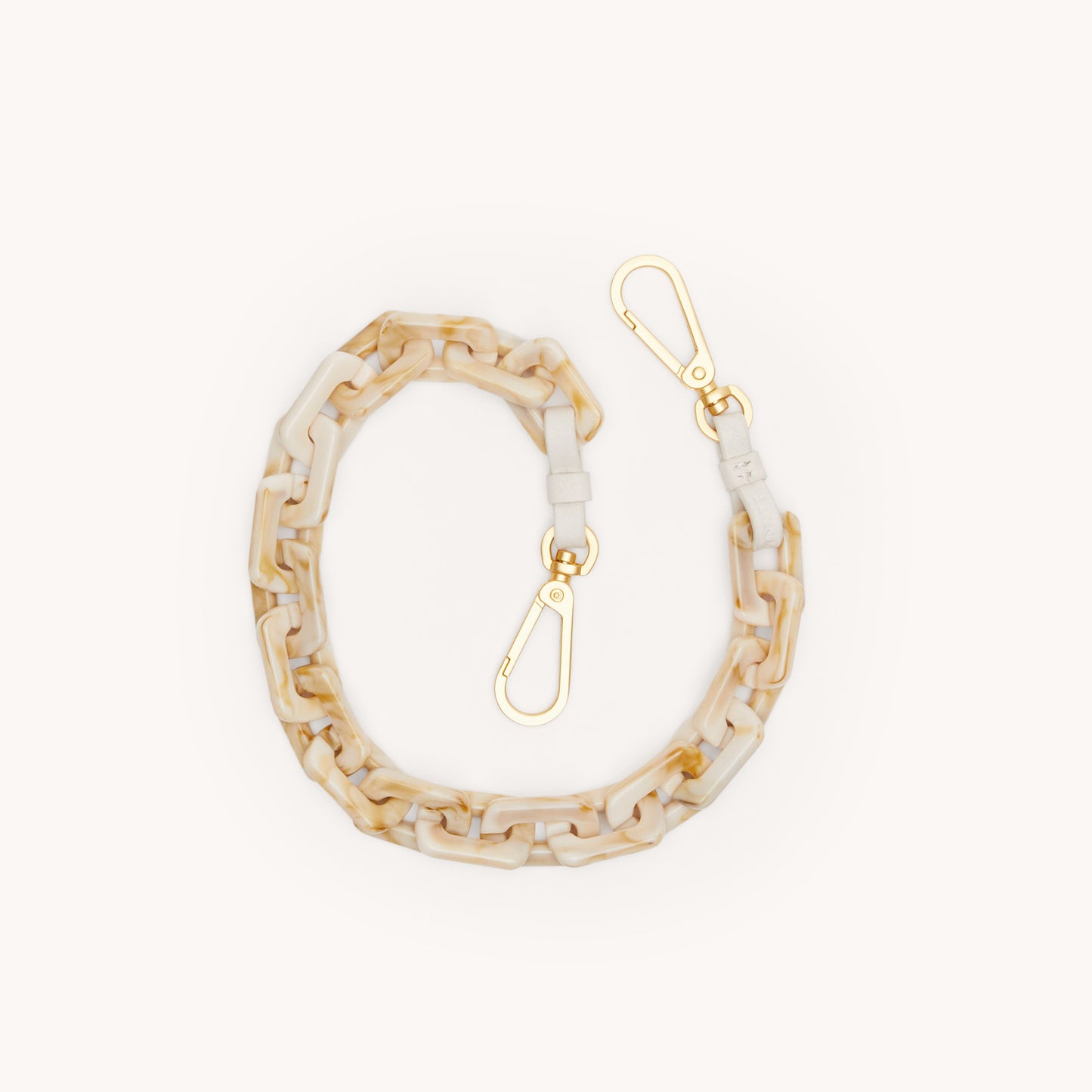Latte Shoulder Strap | Calla Lily White/Brushed Gold