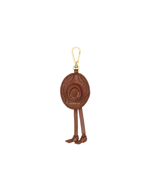 Cowboy Russ Charm | Chocolate Diamond Pebble/Antique Gold