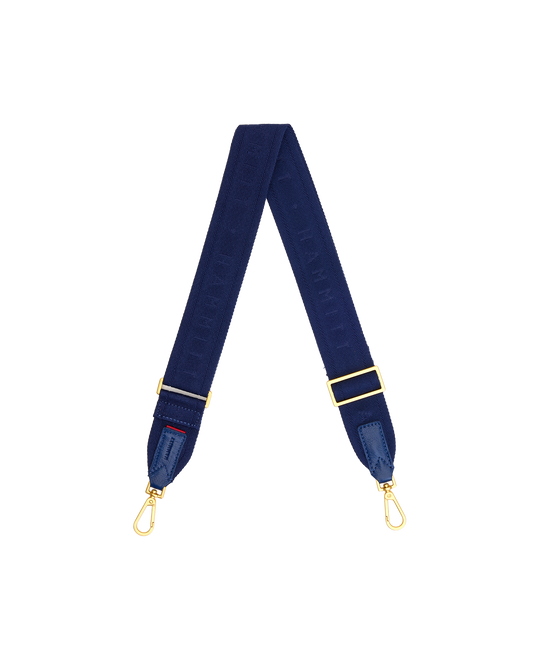 Webbing Crossbody Strap | Riviera Navy/Brushed Gold