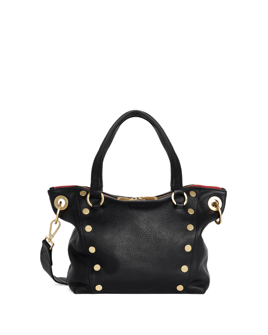 Daniel | Black/Brushed Gold Red Zip | Med