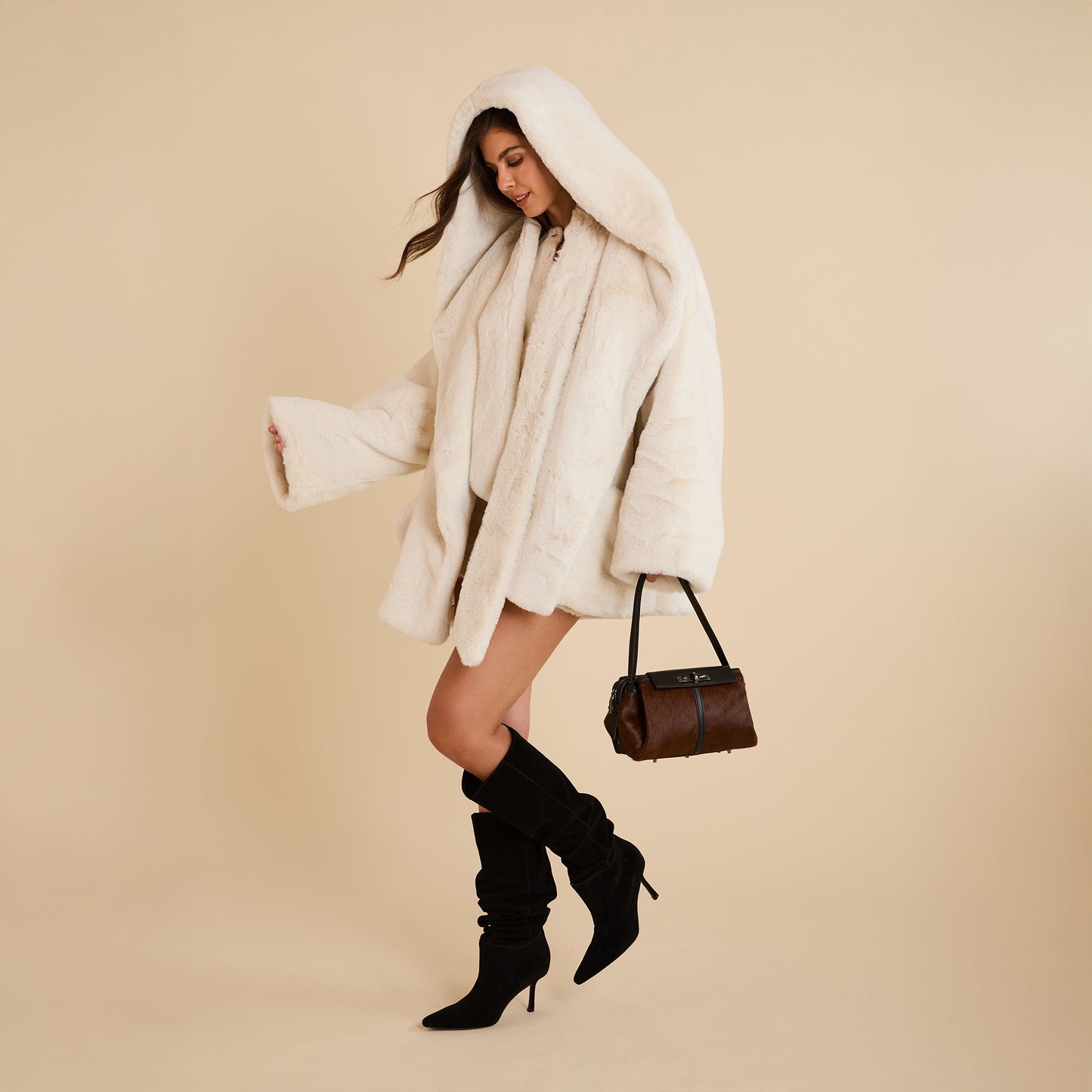 Charlotte | Calf Hair/Gunmetal | Med