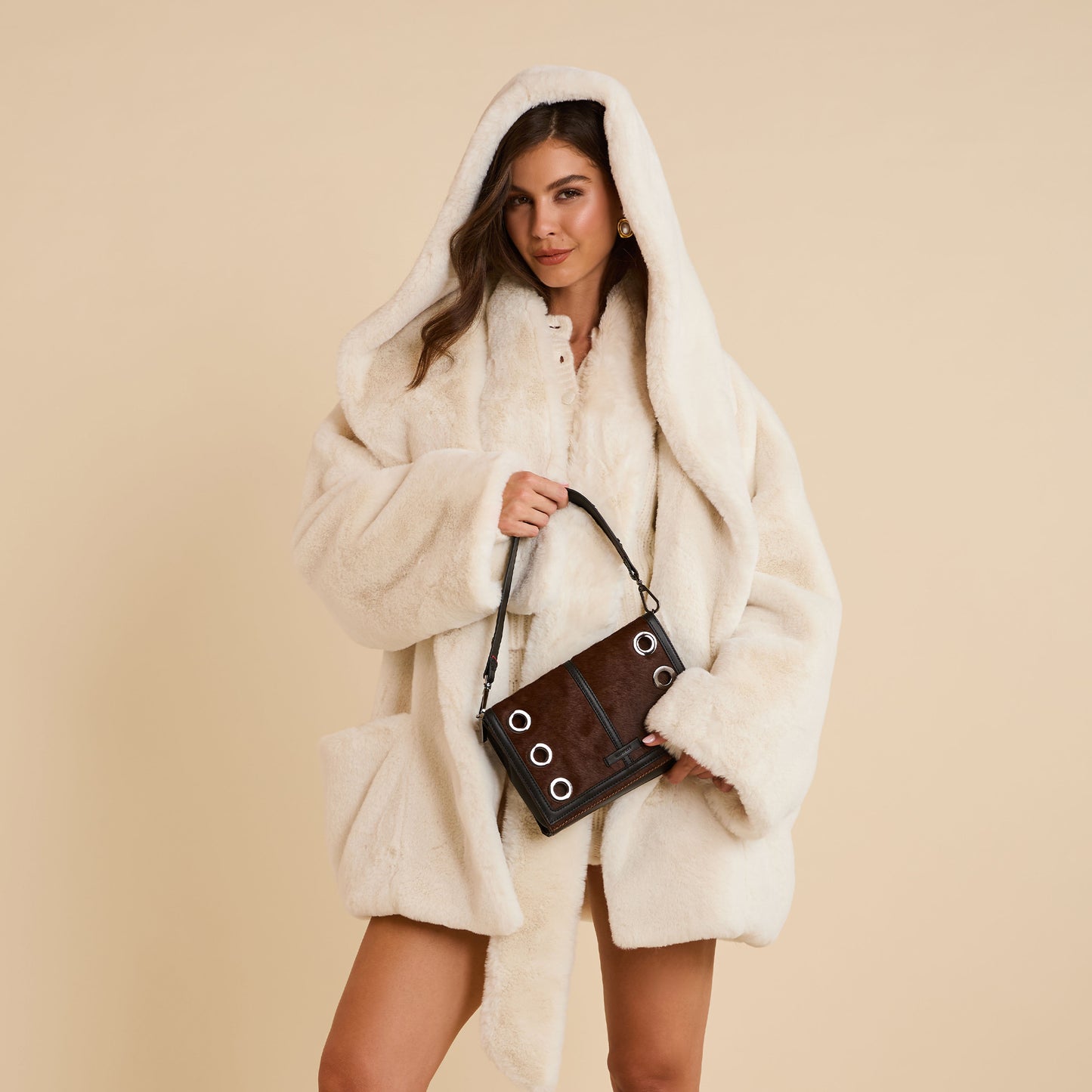 Montana Clutch | Calf Hair/Gunmetal | Sml