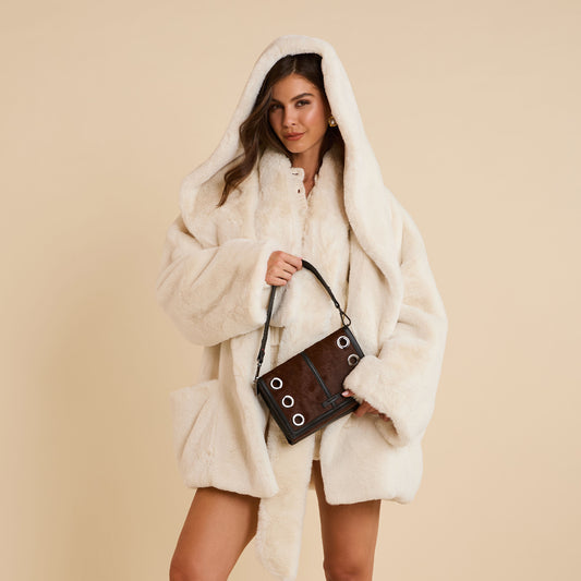 Montana Clutch | Calf Hair/Gunmetal | Sml