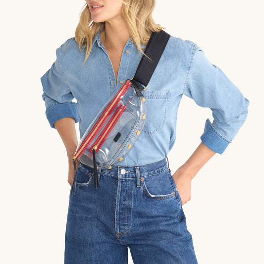 Model height is 5'8.5''