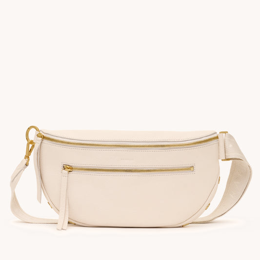 Charles Crossbody | Calla Lily White/Brushed Gold | Lrg