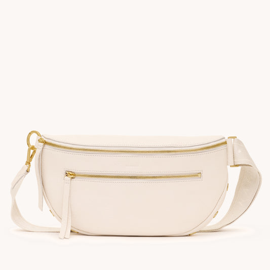Charles Crossbody | Calla Lily White/Brushed Gold | Lrg