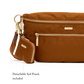 Charles Crossbody | Amber Nylon/Gold | Lrg