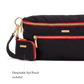 Charles Crossbody | Black Nylon/Gold Red Zip | Lrg