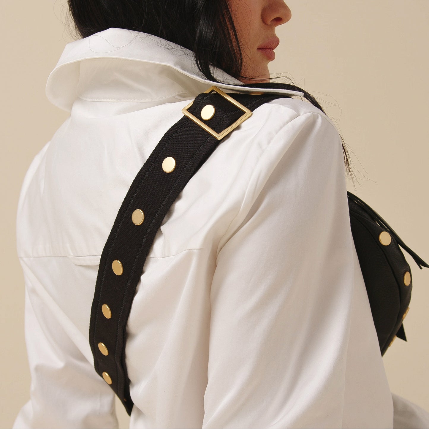 Charles Crossbody | Revival Collection/Brushed Gold | Lrg